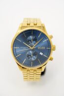 Hugo Boss Men's Watch Associate Yellow Gold Blue - HB1513841